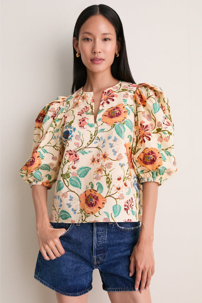 Abalone Florielle Short Sleeve Cotton Top