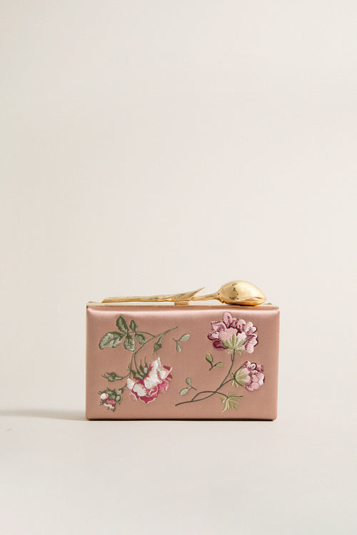 Bisque Bloom Clutch