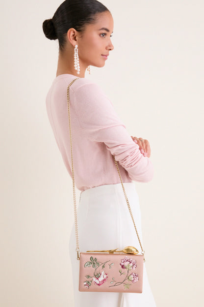 Bisque Bloom Clutch