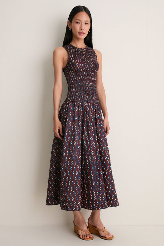 Block Print Polka Siempre Tank Maxi