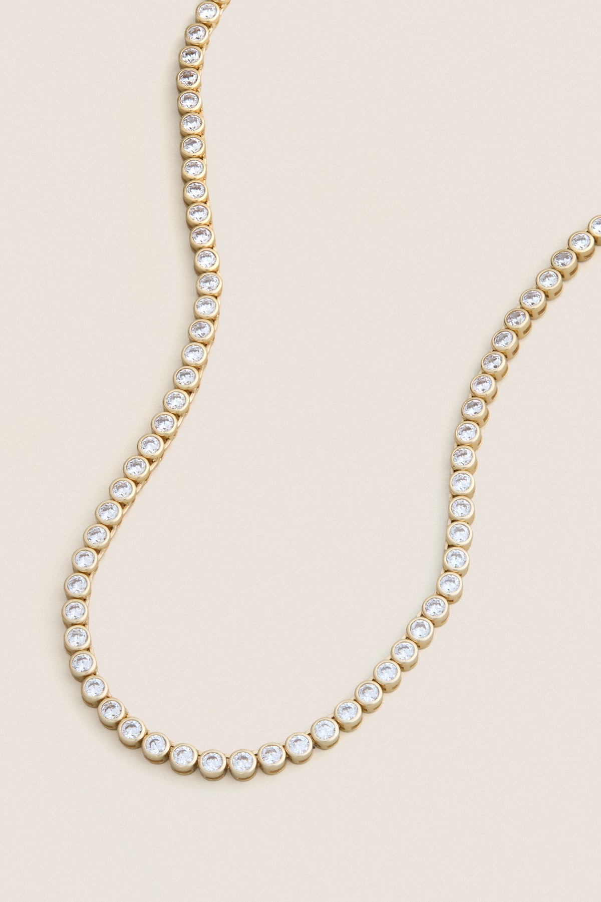 Bezel Tennis Necklace