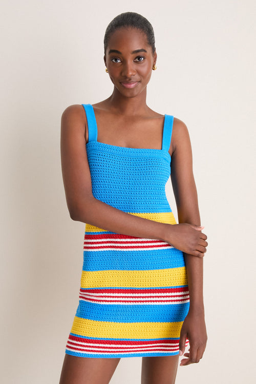 Blue Multi Stripe Tammy Dress