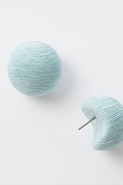 Blue Silk Casey Studs