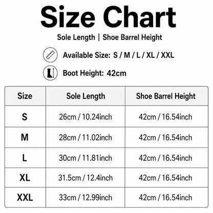 Reusable Knee-High Waterproof Rain Shoe Covers Non-Slip Boot Protectors