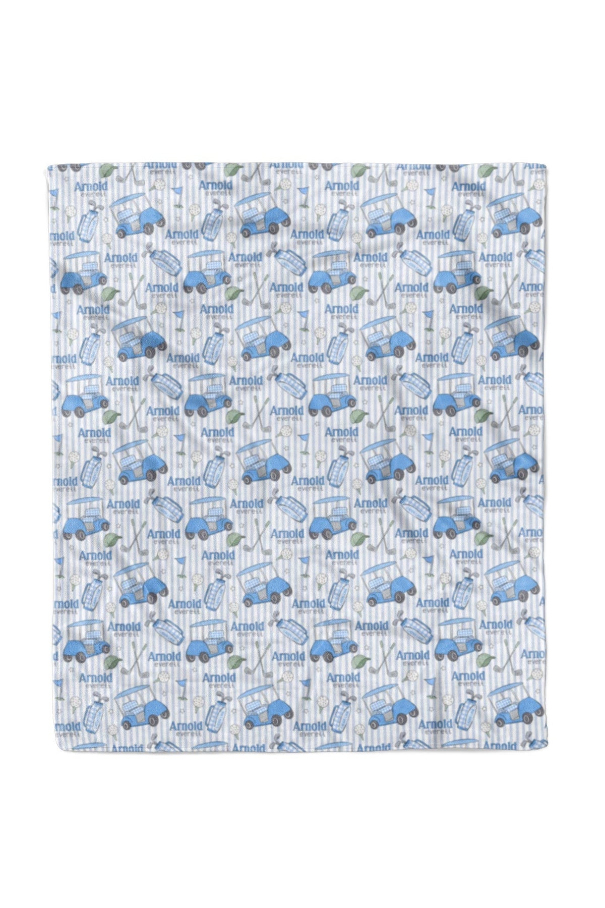 Personalized Kids Blanket | Caddie Crew Blue