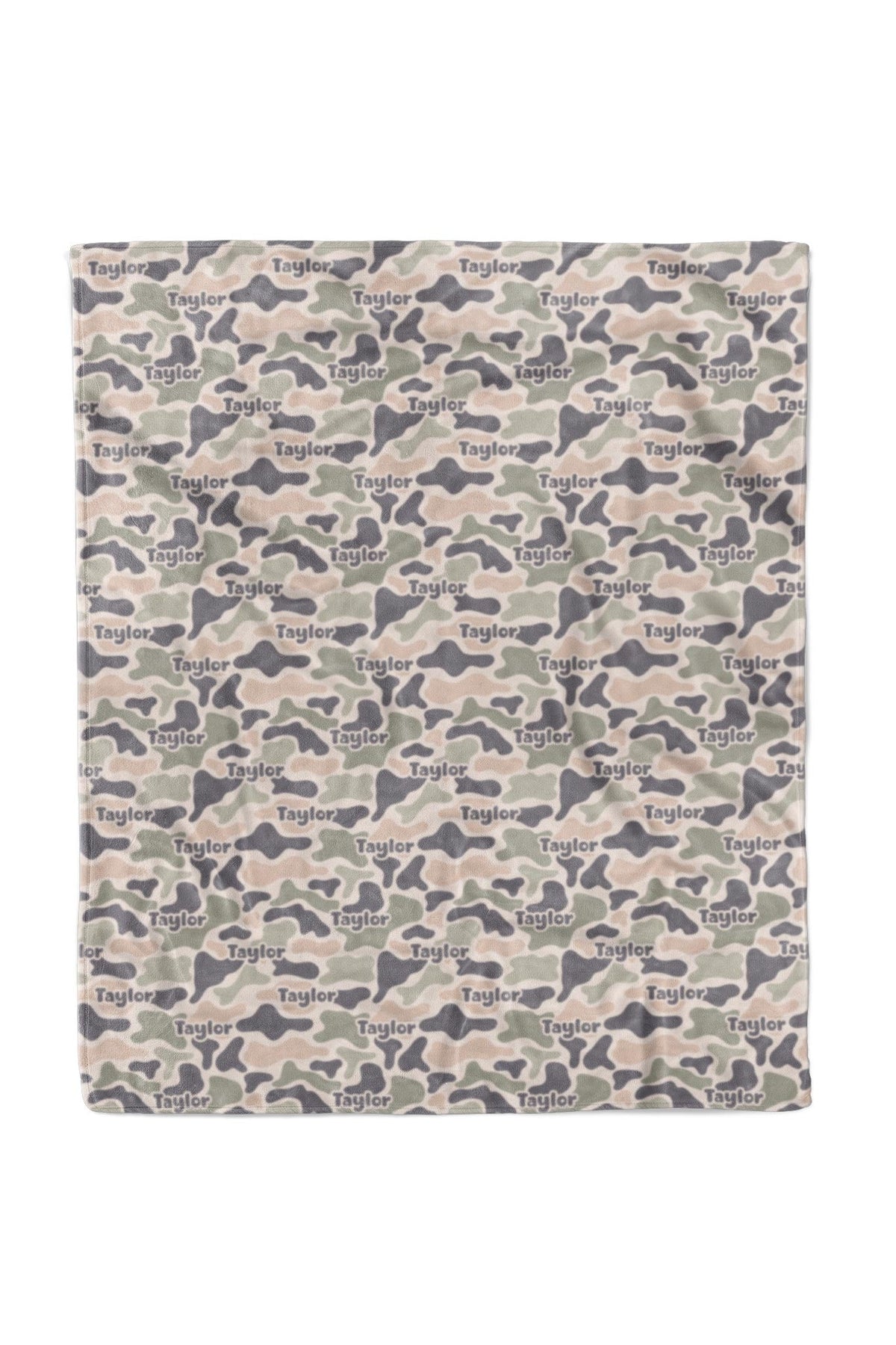 Personalized Kids Blanket | Camo Cutie