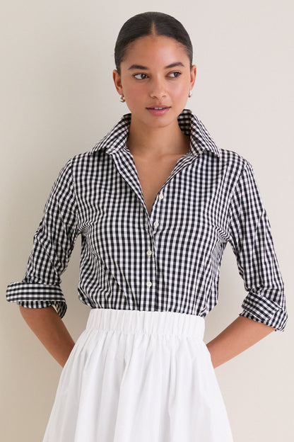 Black Gingham Long Sleeve Icon Shirt