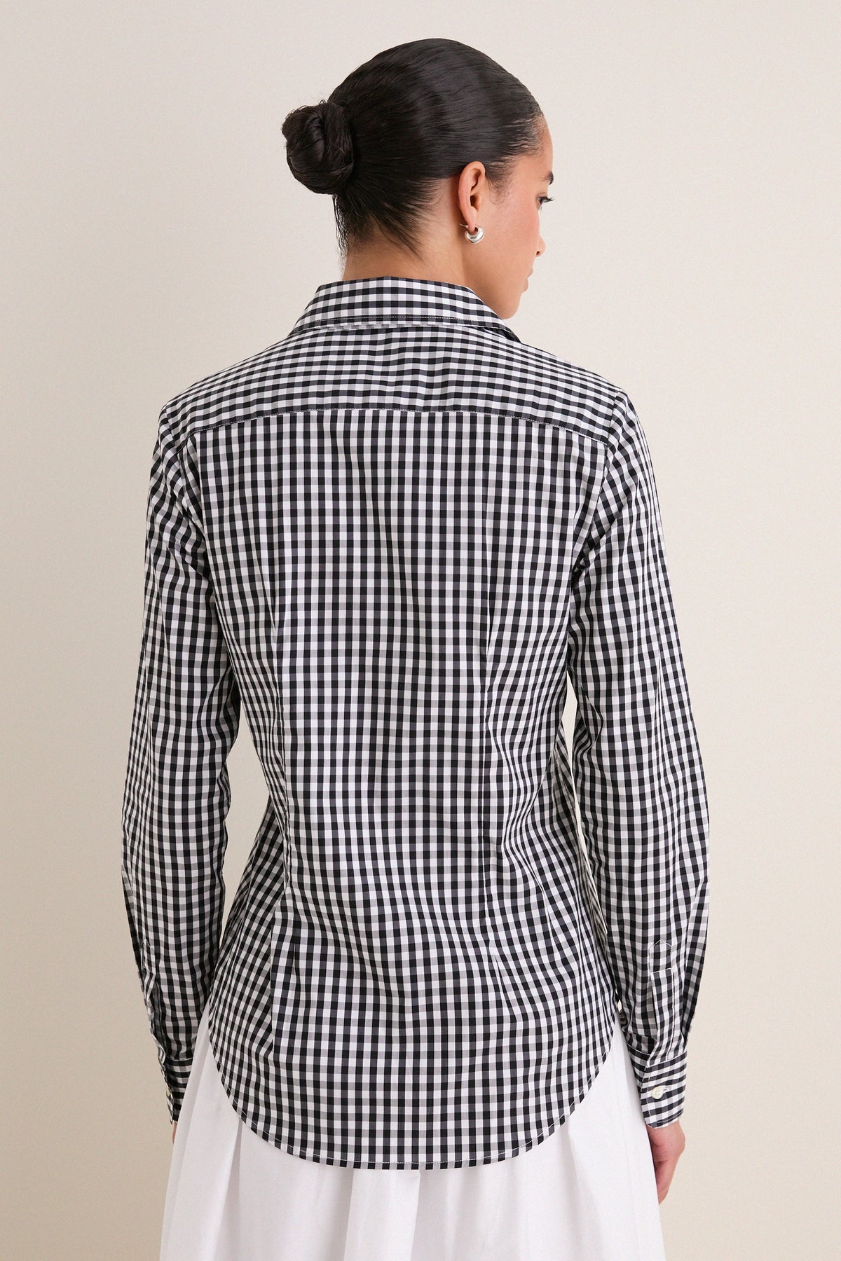Black Gingham Long Sleeve Icon Shirt