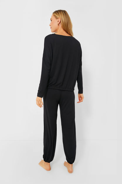 Black Gisele Slouchy PJ Set