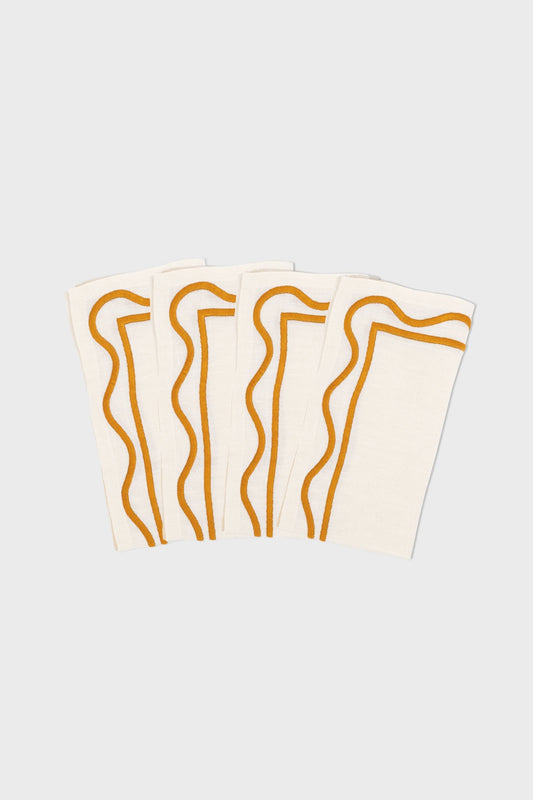 Amber Colorblock Embroidered Napkins