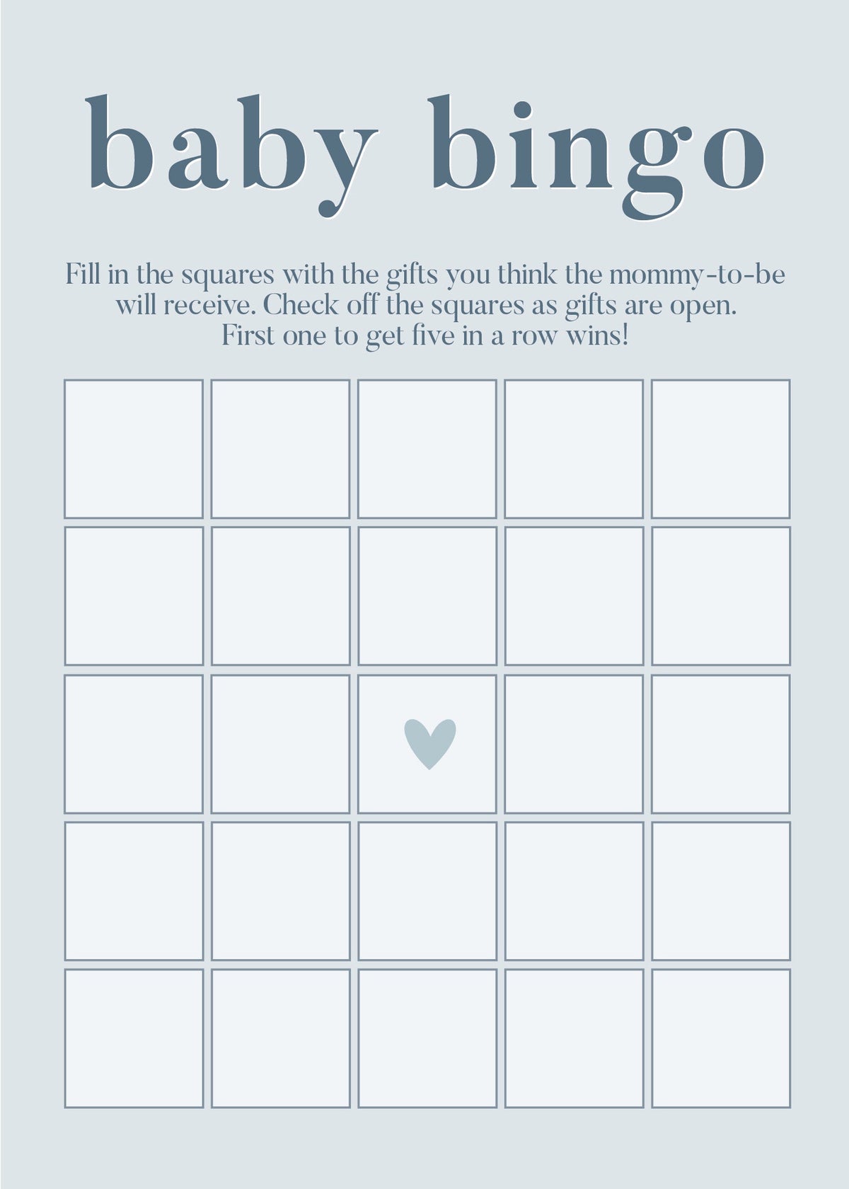 Boy Baby Shower Games - Free Baby Shower Digital Download