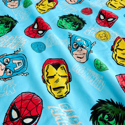 Marvel Heroes Square Throw Pillow Cover