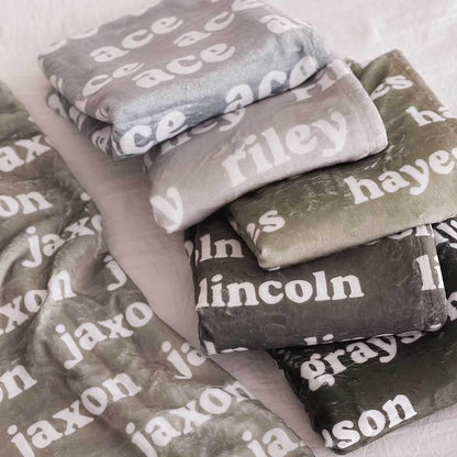 Personalized Color Blanket | Basil