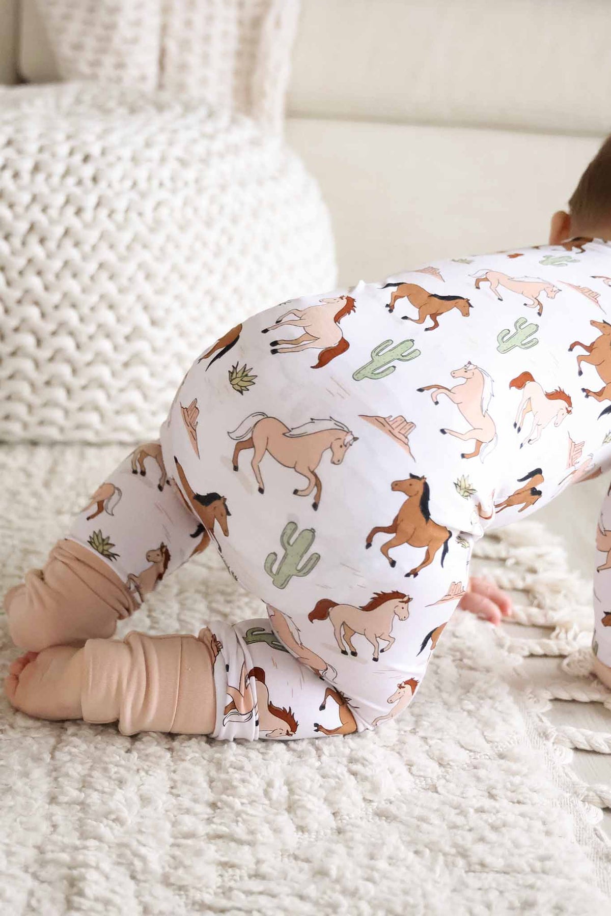 Convertible Zip Romper | Pony Club Neutral