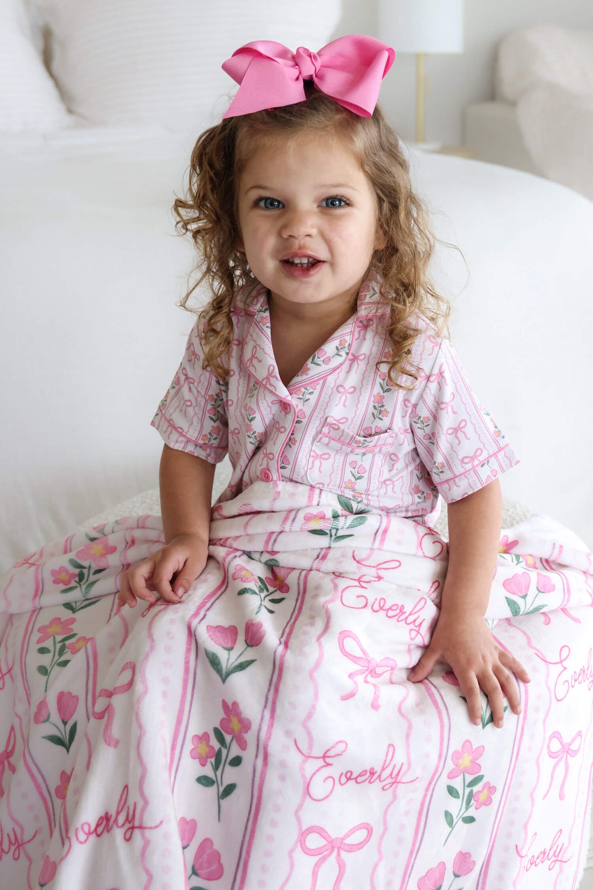 Personalized Kids Blanket | Coquette Garden