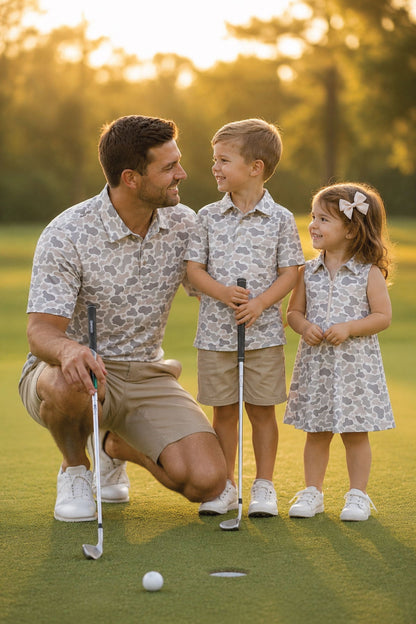 Girls' Polo Dress | Camo Cutie