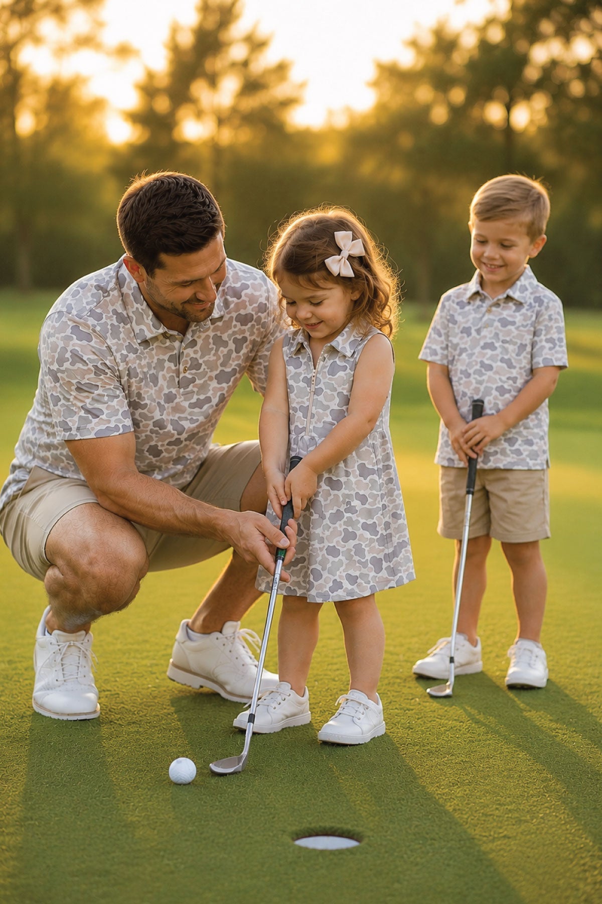 Girls' Polo Dress | Camo Cutie