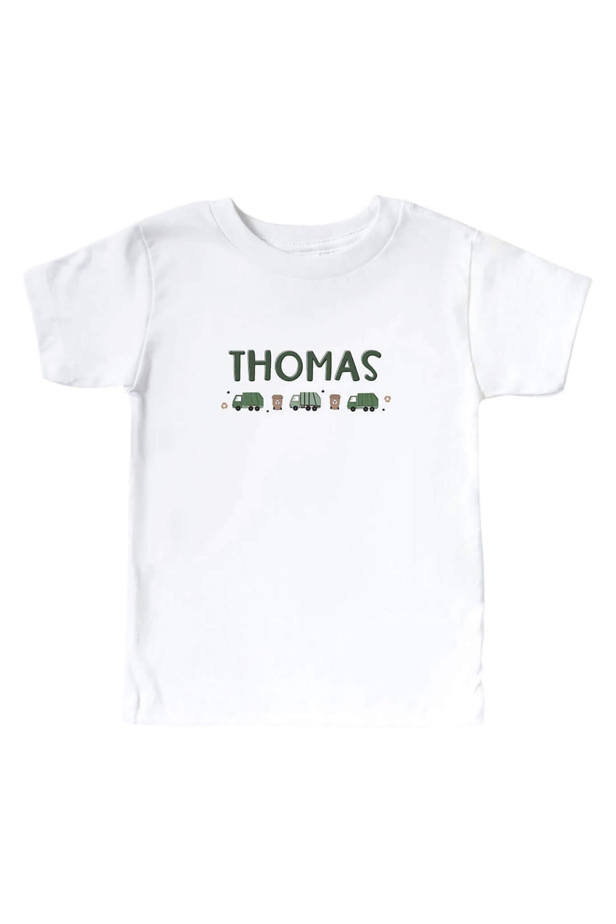 Personalized Clean Up Crew Kids Graphic Tee | White