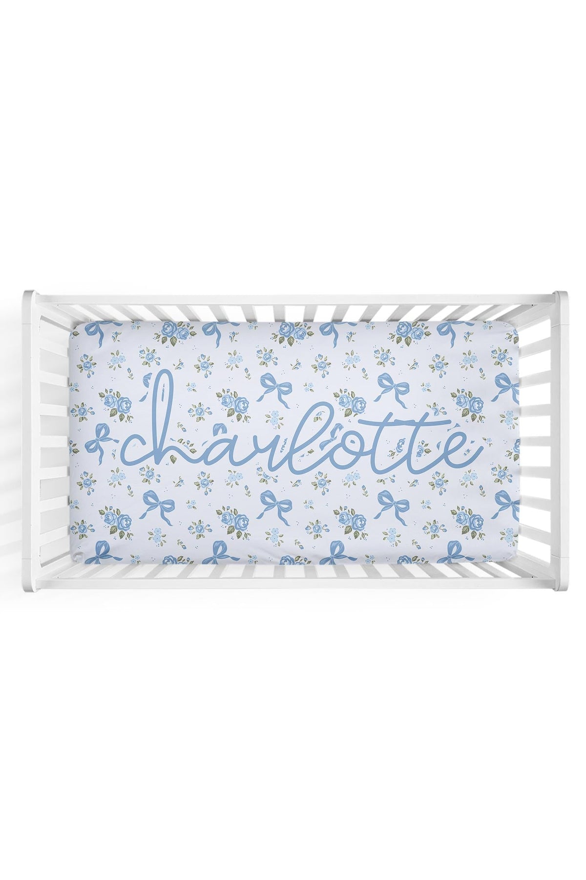 Personalized Crib Sheet | Tied In Blooms