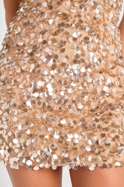 Cleo Champagne Dress