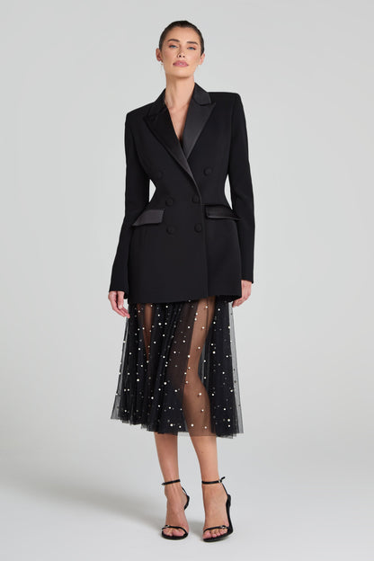 Monica Black Blazer Dress
