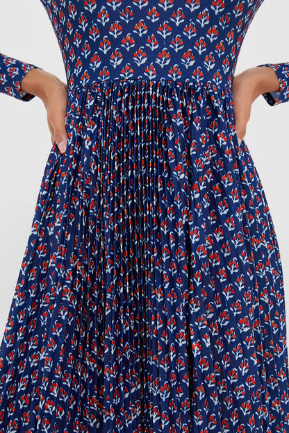 Autumn Fleur Navy Sabine Dress