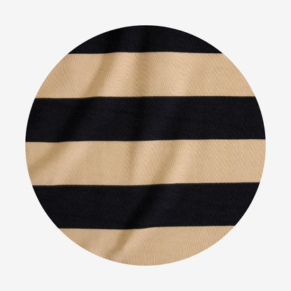 Hufflepuff House Stripe Men's French Terry Polo Shirt