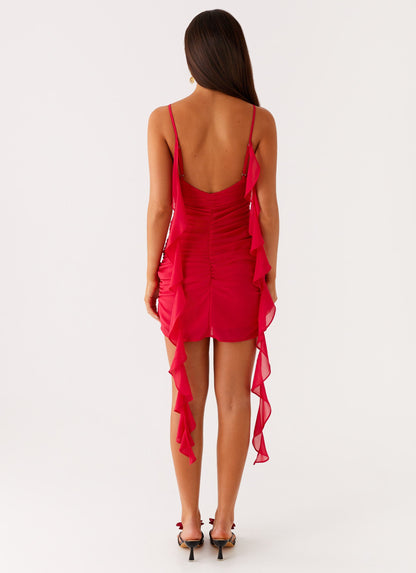Haylie Mini Dress - Raspberry