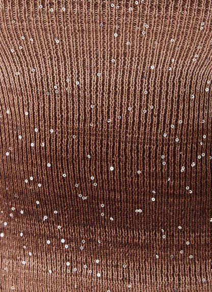 Helia Knit Top - Chocolate Ombre