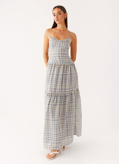 Hermie Midi Dress - Check
