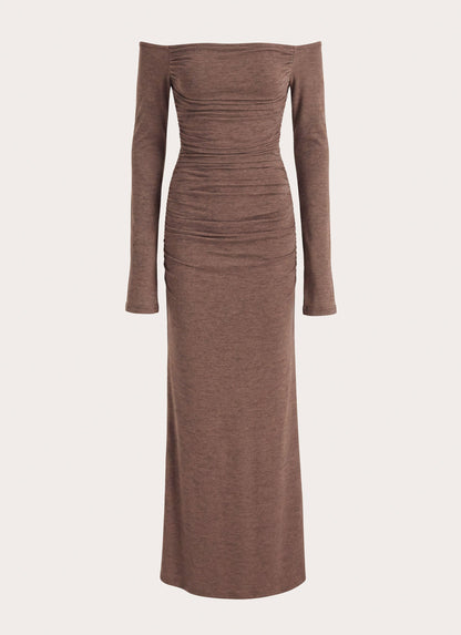 Hollywood Action Maxi Dress - Taupe