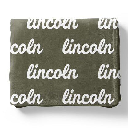 Botanicals Personalized Color Blanket