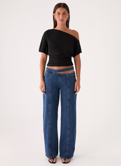 Janni Off Shoulder Top - Black