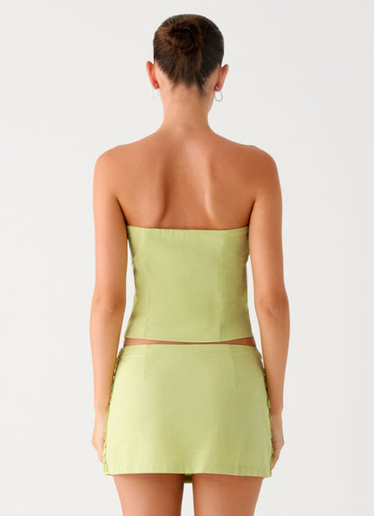 Jennie Beaded Mini Skirt - Green