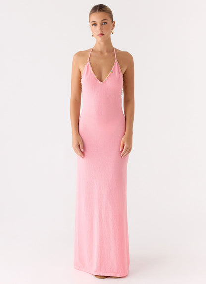 Jianna Knit Maxi Dress - Pink