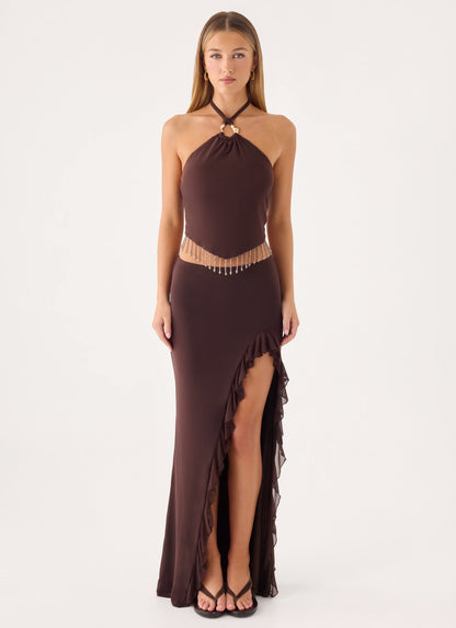 Joosal Maxi Skirt - Brown