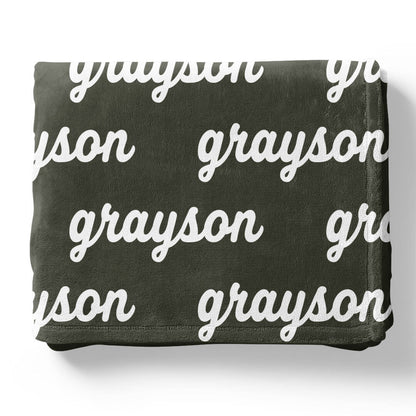 Botanicals Personalized Color Blanket