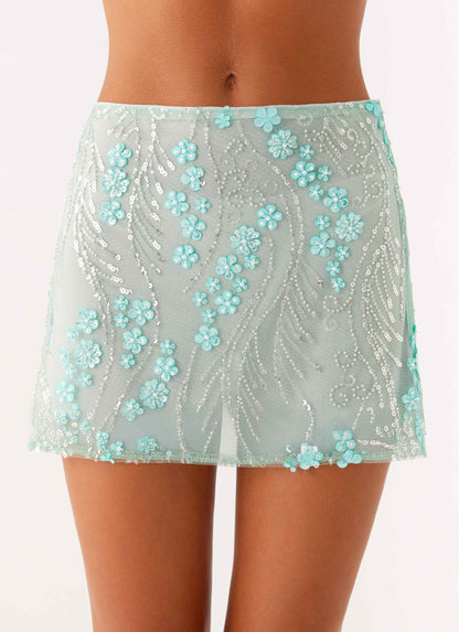 Kandi Mini Skirt - Mint