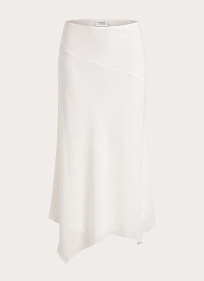 Kerrie Hanky Midi Skirt - White