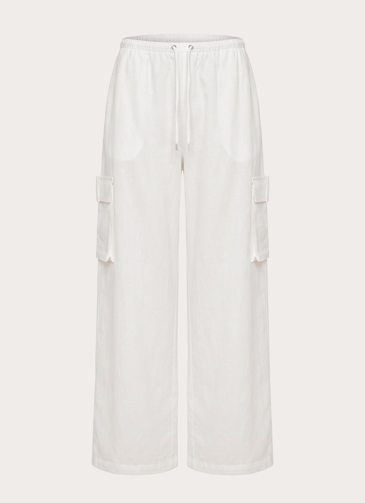 Kynzi Cargo Pants - White