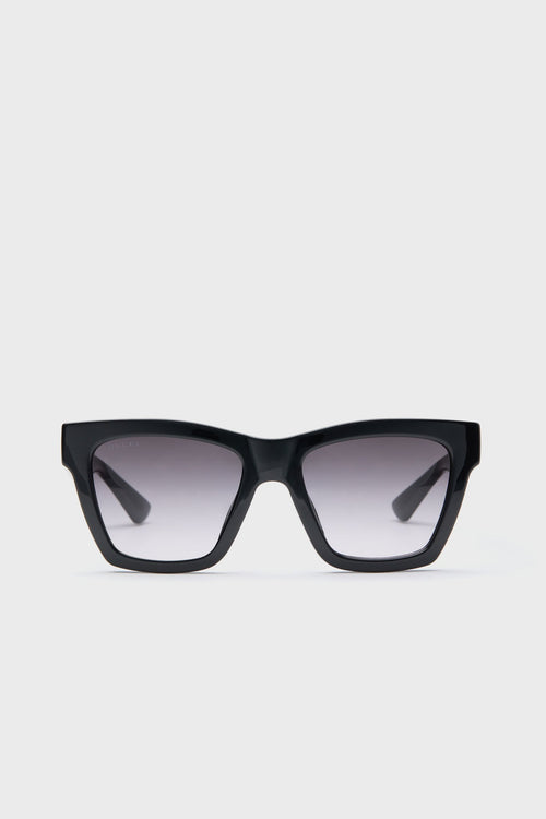 Black Gradient Lens Square Frame Sunglasses