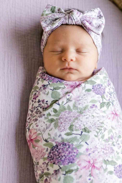 Oversized Swaddle Blanket | Lavender Lullaby