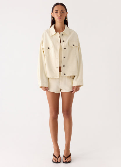 Lewis Drill Jacket - Ivory