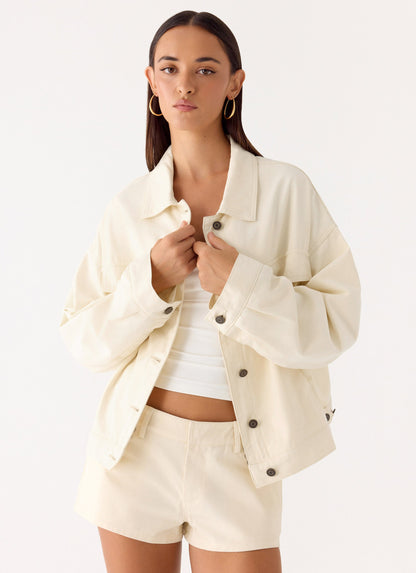 Lewis Drill Jacket - Ivory