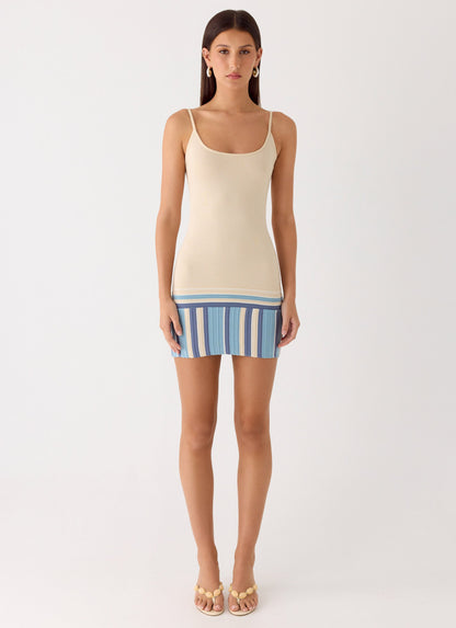 Lion Heart Knit Mini Dress - Ivory