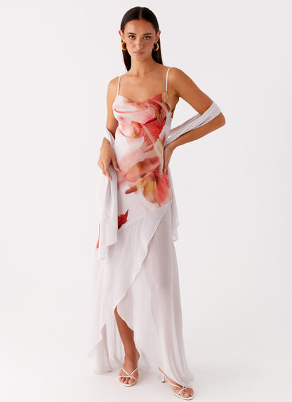 Loire Maxi Dress - Peach Rose