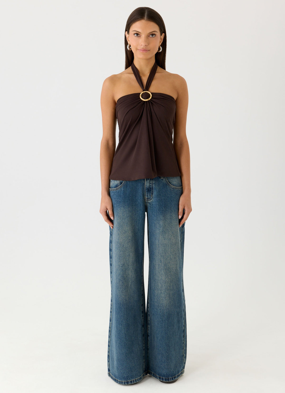 Lorenza Halter Top - Chocolate Torte
