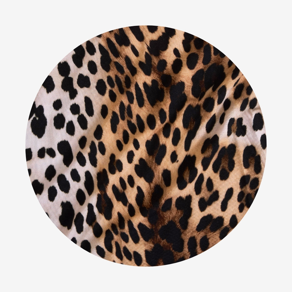 Loretta Leopard Quilted Toiletry Bag