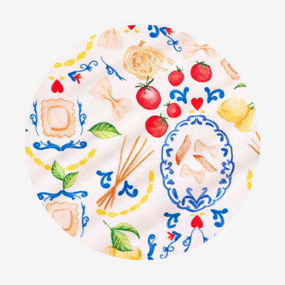 Mangia & Tomato Ruffled Luxette Patoo® Blanket
