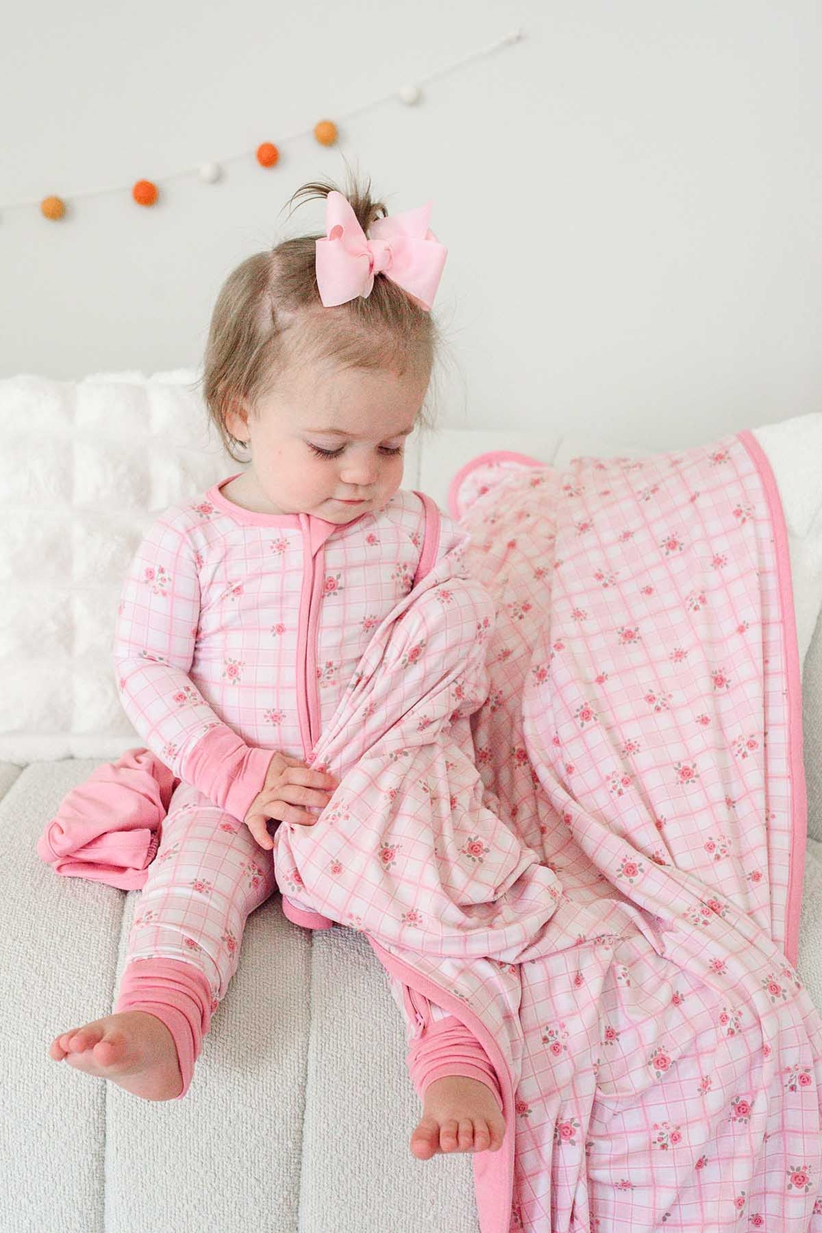 Double Sided Bamboo Blanket | Primrose Plaid